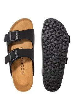 Korfu - Pantoffels - Schwarz Silber -Algemene Winkel Voor Kindermode 01b59f35acc2438885b2b4adcefef079