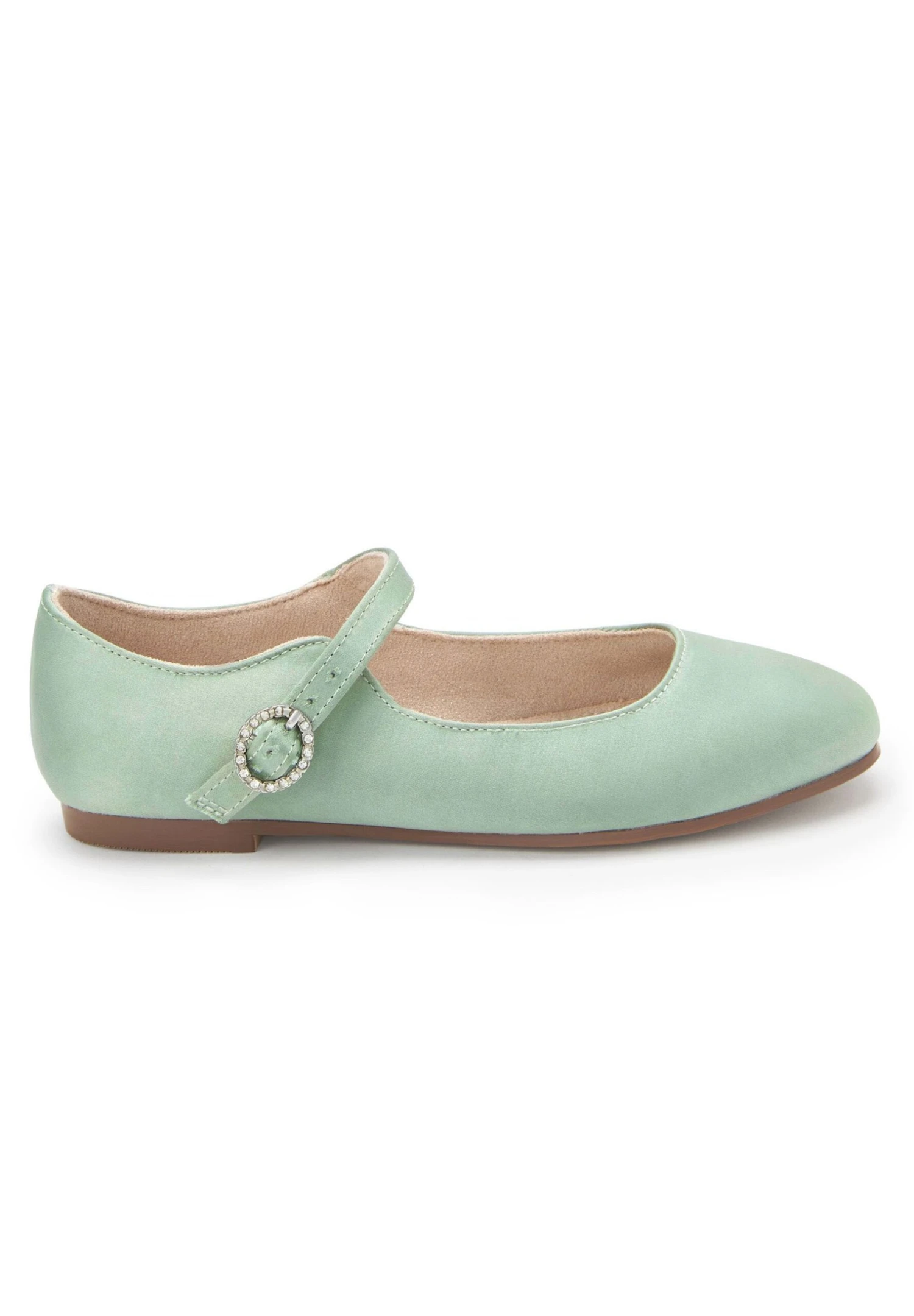 Next Square Toe Mary Jane Occasion - Ballerina'S Met Enkelbandjes - Sage Green Satin Stain Resistant 4 Next Square Toe Mary Jane Occasion - Ballerina'S Met Enkelbandjes - Sage Green Satin Stain Resistant - Afbeelding 2
