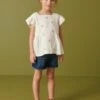 Next Frill Sleeve - T-Shirt Print - White Embroidered Floral -Algemene Winkel Voor Kindermode 19df849c31794727b76ba09a58b3a38c