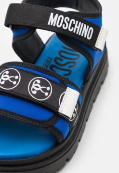 MOSCHINO Unisex - Sandalen - Indigo/Black/White -Algemene Winkel Voor Kindermode 266175f0f9f44307b00b68e0530741af