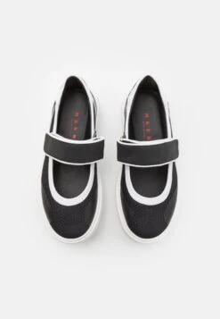 Marni Unisex - Sportieve Veterschoenen - Black/White -Algemene Winkel Voor Kindermode 3bd39e04bd454628817ce57ec4a017b9