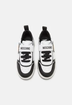 MOSCHINO Unisex - Sneakers Laag - White/Black -Algemene Winkel Voor Kindermode 3ed4ac6c4bb648349fbd45e1247e322a