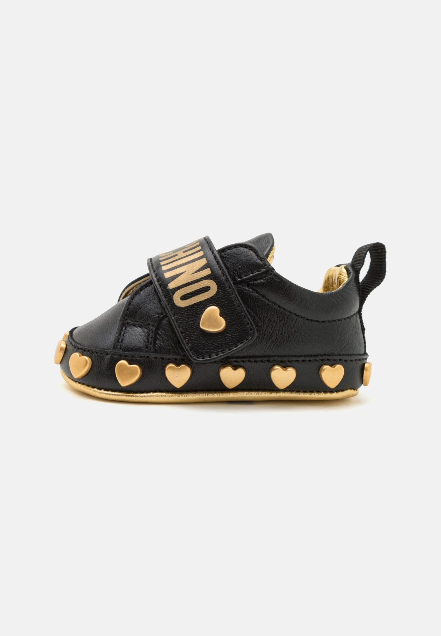 MOSCHINO Unisex - Babyschoenen - Black/Gold 3 MOSCHINO Unisex - Babyschoenen - Black/Gold
