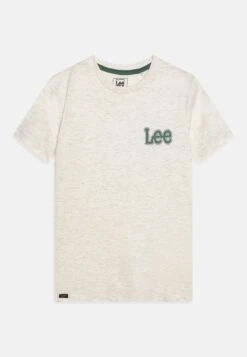 Lee Small Puff- T-Shirt Print - Light Grey Marl