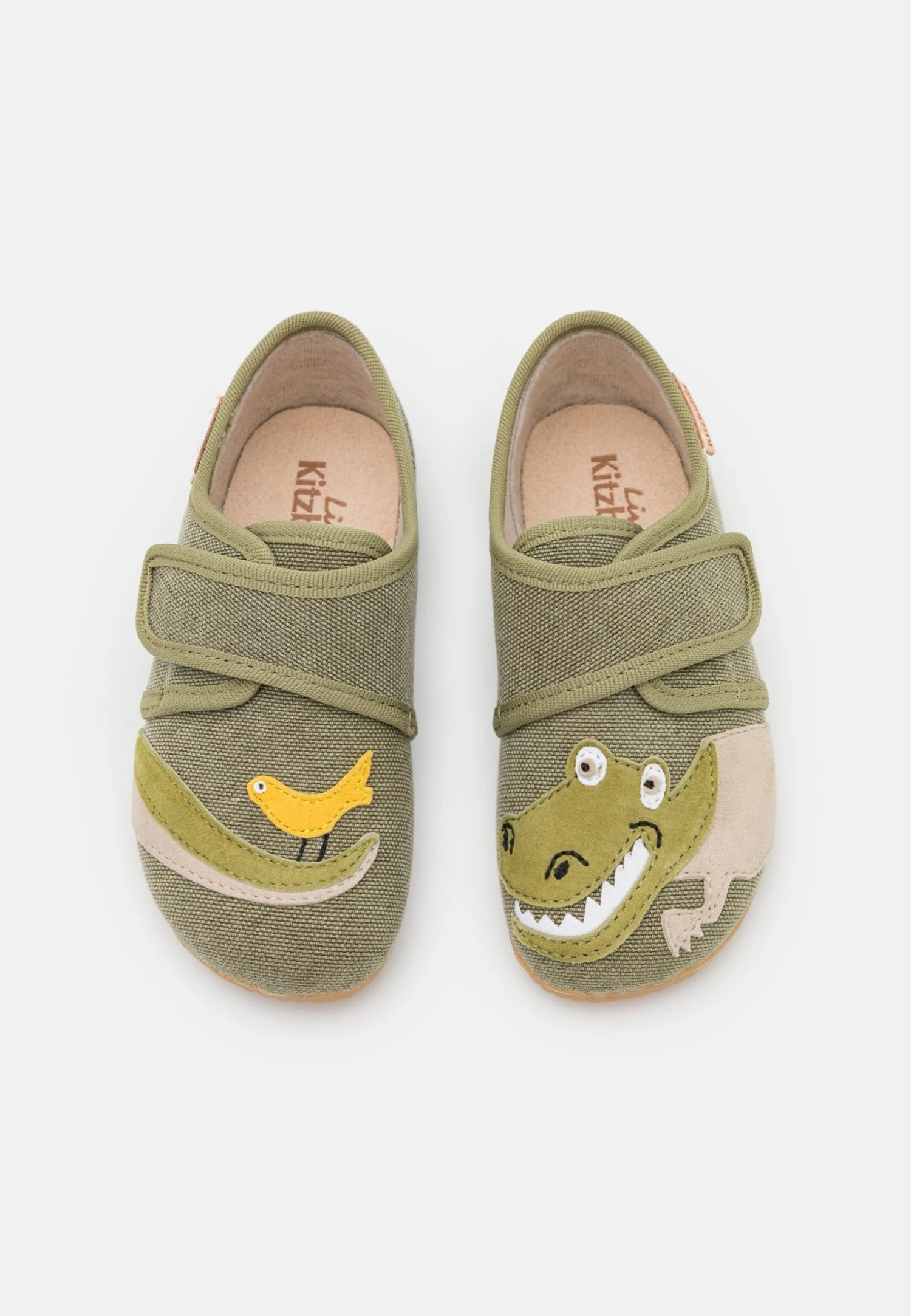 Living Kitzbühel Klettmodell Krokodil - Pantoffels - Khaki 3 Living Kitzbühel Klettmodell Krokodil - Pantoffels - Khaki