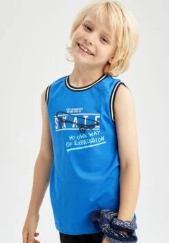 DeFacto Regular Fit- Top - Blue -Algemene Winkel Voor Kindermode 89387c228d6d4a86bb9e82a6341c9da0