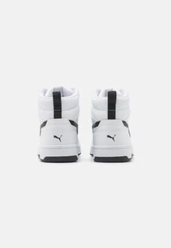 Puma Rebound V6 Mid Jr Unisex - Sneakers Hoog - White/Black 10 Puma Rebound V6 Mid Jr Unisex - Sneakers Hoog - White/Black -Algemene Winkel Voor Kindermode 91f8013ab2da40f194628297d29da9b5