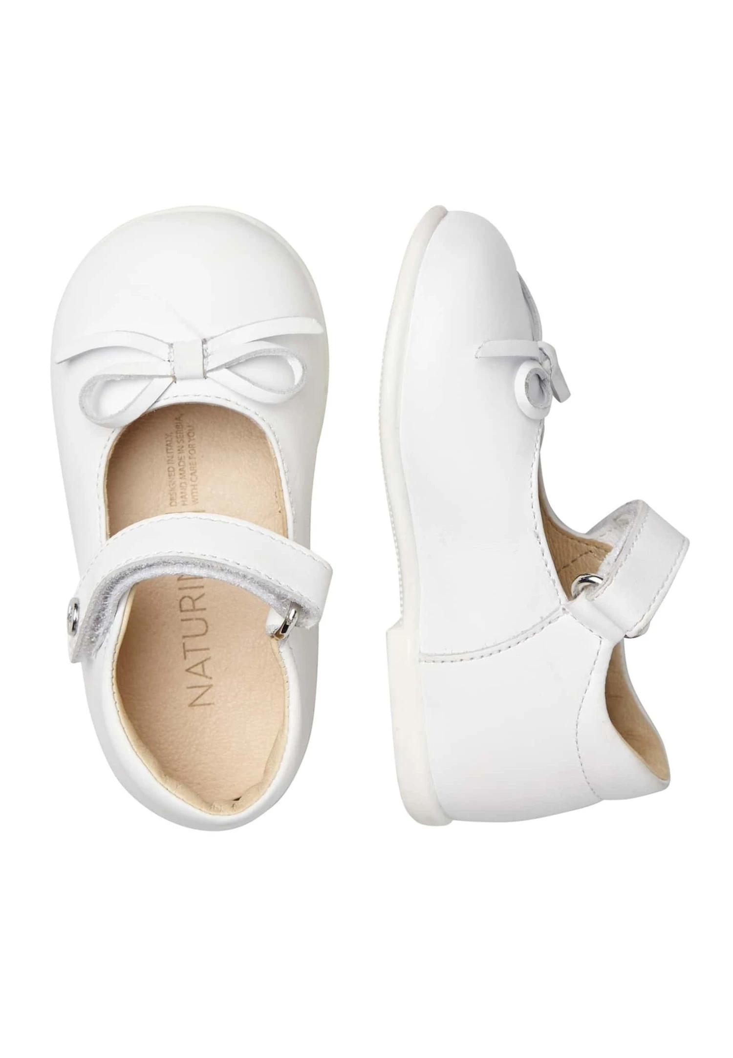 Naturino Ballet - Ballerina'S Met Enkelbandjes - Weiß Braun 5 Naturino Ballet - Ballerina'S Met Enkelbandjes - Weiß Braun - Afbeelding 3