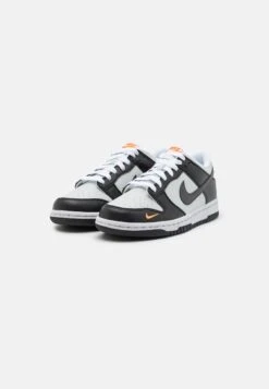 Nike Sportswear Dunk Gs Unisex - Sneakers Laag - Black/Med Ash/Light Silver/Bright Mandarin/Summit White -Algemene Winkel Voor Kindermode a5b781aea4e94fa4bfed1387a6a7e230