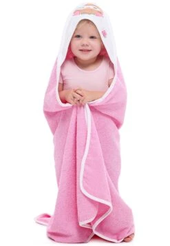 Badmantel - Rose/Owl