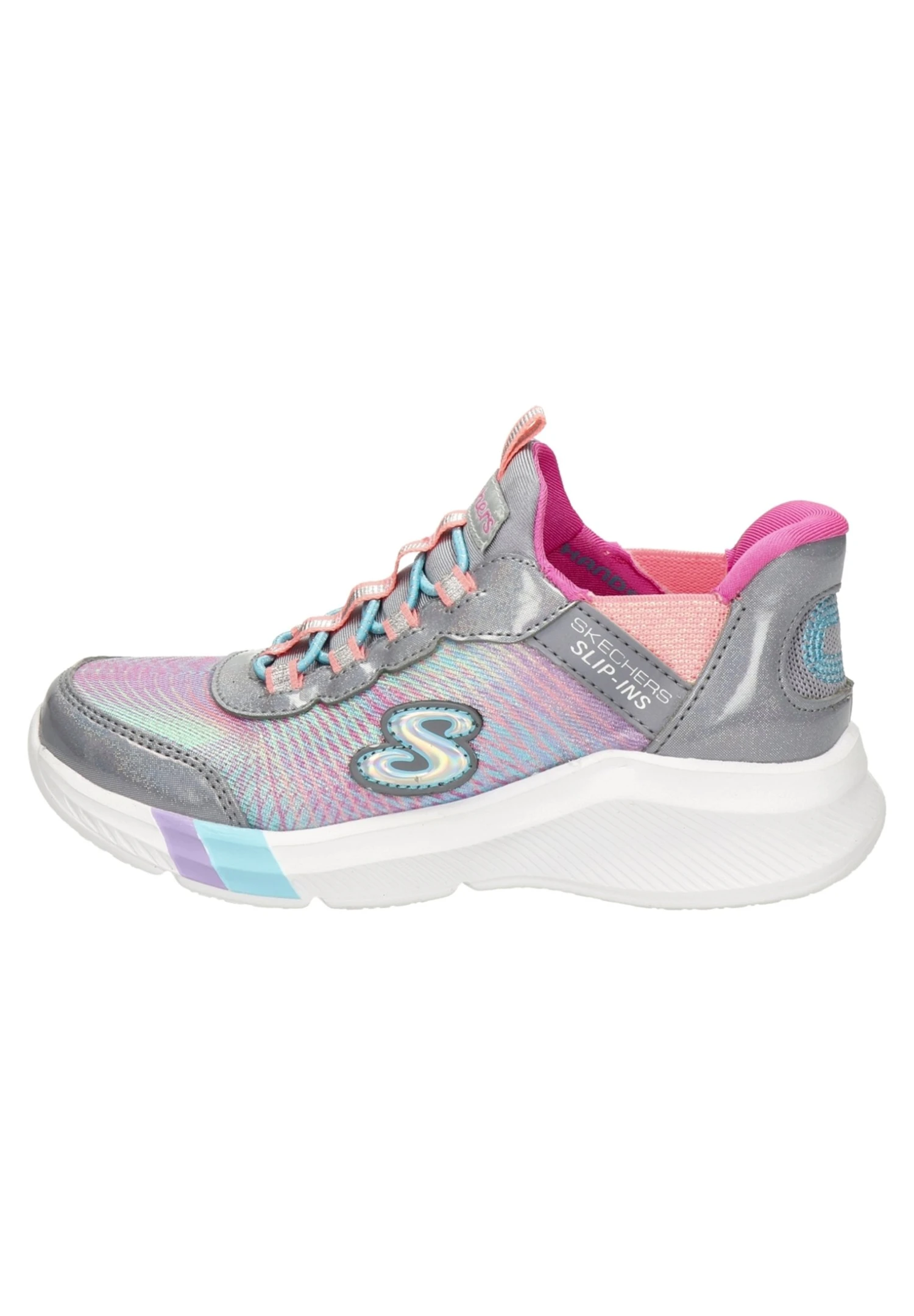 Skechers Dream Lights Slip-In- Sneakers Laag - Zilver 3 Skechers Dream Lights Slip-In- Sneakers Laag - Zilver