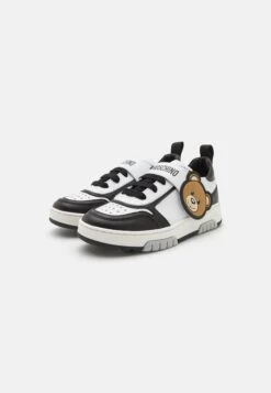 MOSCHINO Unisex - Sneakers Laag - White/Black -Algemene Winkel Voor Kindermode bc4866d9fc514478bf20f12732903a3f
