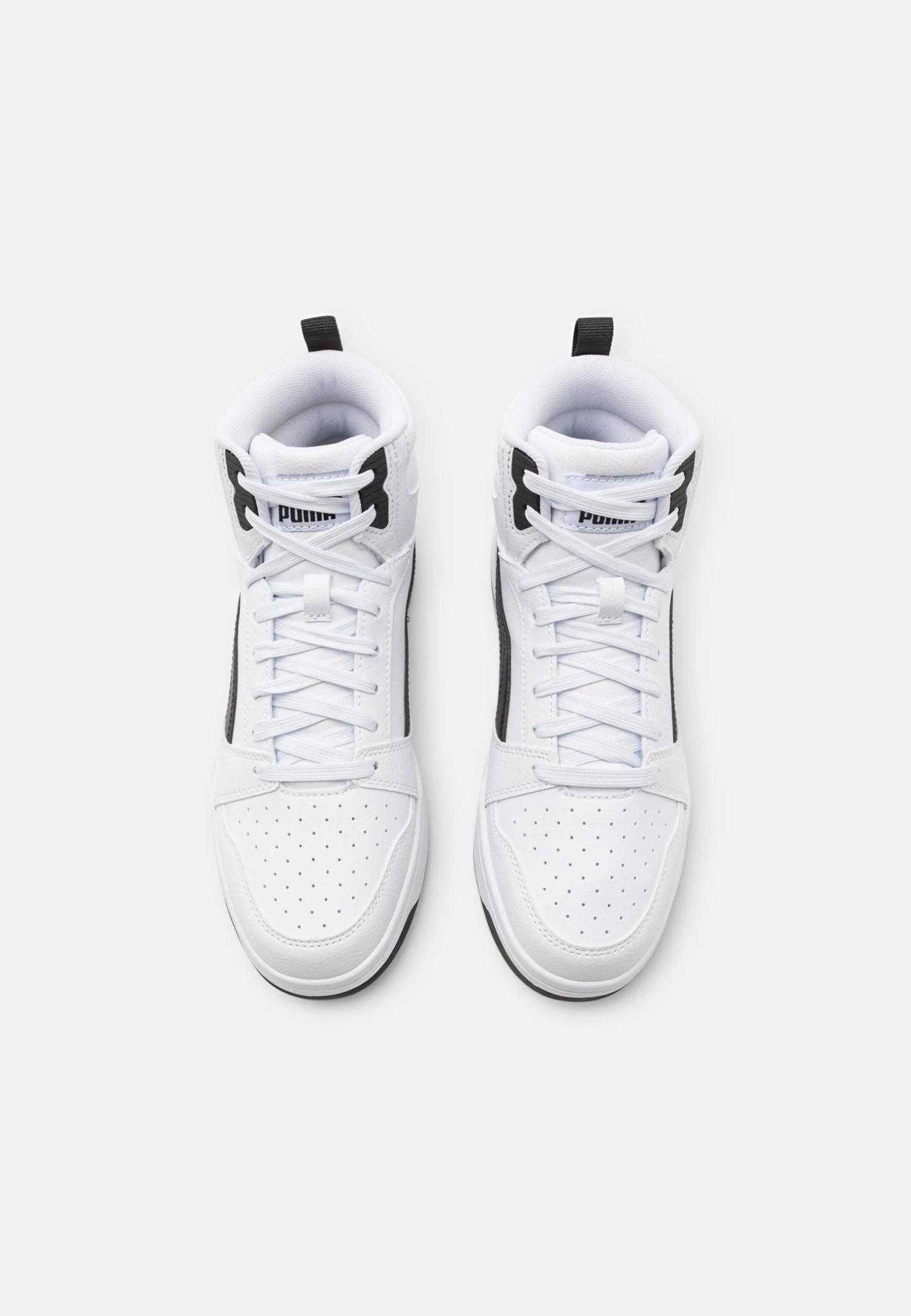 Puma Rebound V6 Mid Jr Unisex - Sneakers Hoog - White/Black 6 Puma Rebound V6 Mid Jr Unisex - Sneakers Hoog - White/Black - Afbeelding 4
