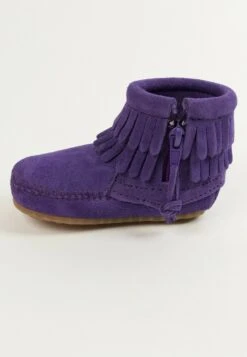 Algemene Winkel Voor Kindermode 2 Double Fringe Minnetonka Suede - Laarzen - Purple
