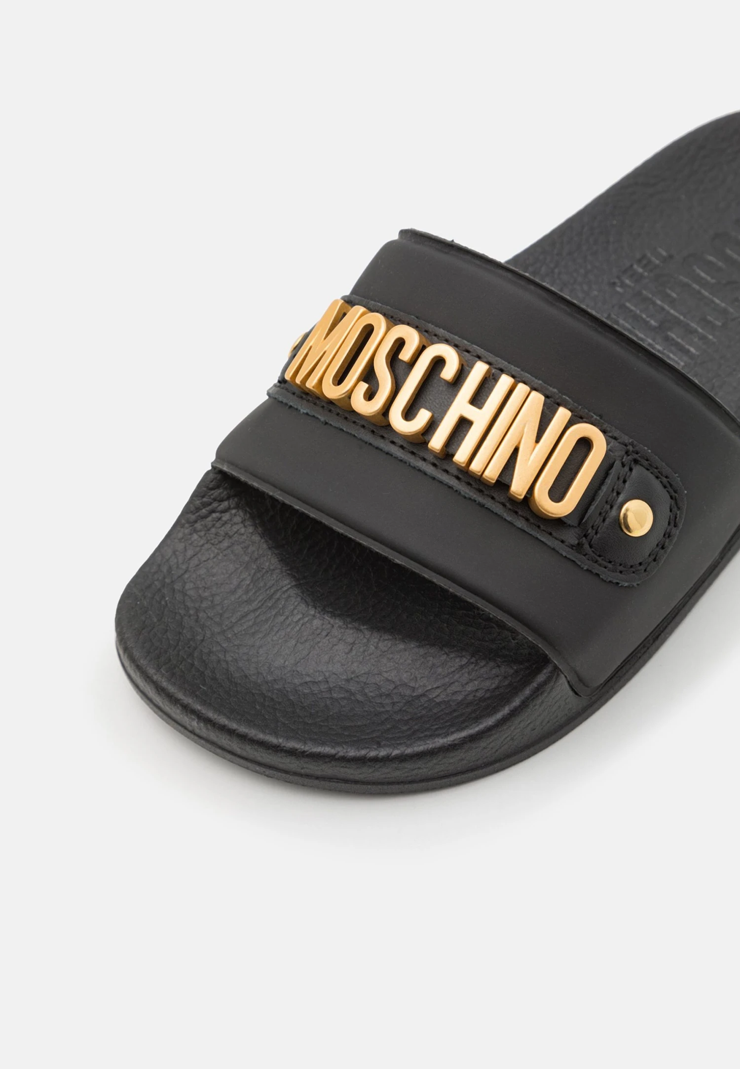 MOSCHINO Unisex - Muiltjes - Black/Gold 8 MOSCHINO Unisex - Muiltjes - Black/Gold - Afbeelding 6