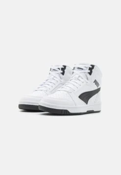 Puma Rebound V6 Mid Jr Unisex - Sneakers Hoog - White/Black 9 Puma Rebound V6 Mid Jr Unisex - Sneakers Hoog - White/Black -Algemene Winkel Voor Kindermode c1b9a238fb1e449681e862e40a227379