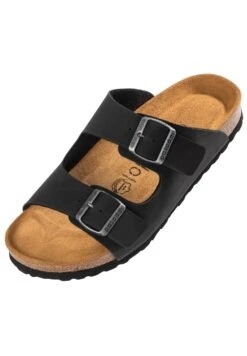 Korfu - Pantoffels - Schwarz Silber -Algemene Winkel Voor Kindermode cb29b9c5d6414069b15590f4e0036ea6