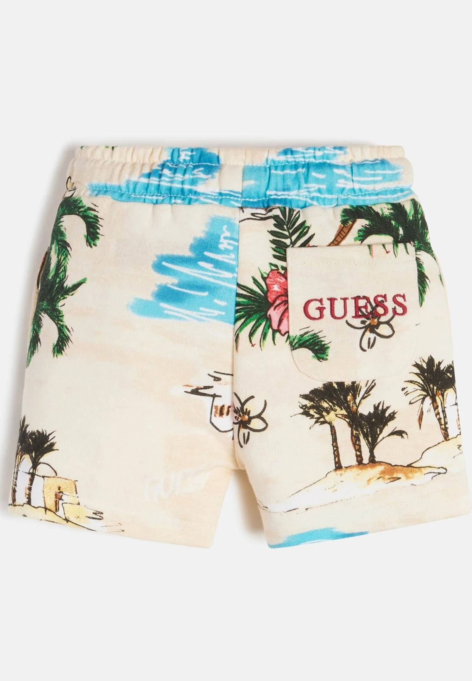 Guess Active Con Stampa All Over - Shorts - Beige Multi 4 Guess Active Con Stampa All Over - Shorts - Beige Multi - Afbeelding 2