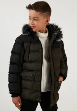 LELA Regular Fit - Winterjas - Black Khaki -Algemene Winkel Voor Kindermode d9e9e5f184fd464888439f54fcc601d4