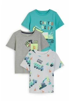 Algemene Winkel Voor Kindermode 33 3 Pack - T-Shirt Print - Turquoise
