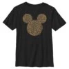 Disney Classic Mickey Cheetah Mouse - T-Shirt Print - Black