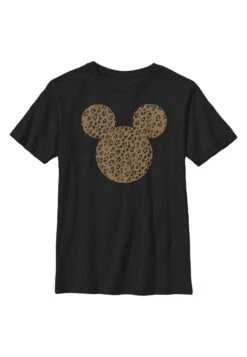 Disney Classic Mickey Cheetah Mouse - T-Shirt Print - Black