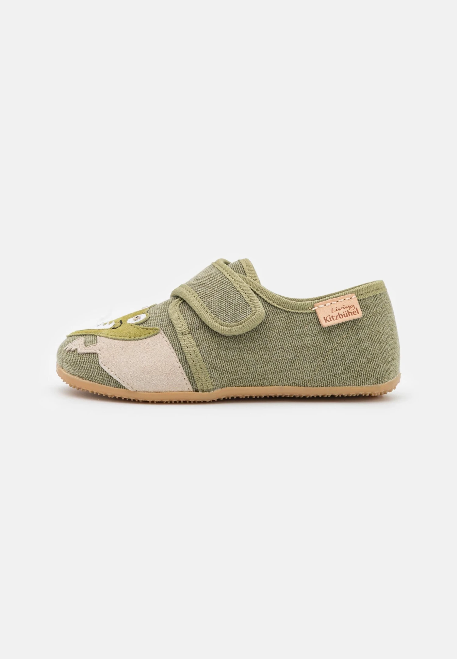 Living Kitzbühel Klettmodell Krokodil - Pantoffels - Khaki 4 Living Kitzbühel Klettmodell Krokodil - Pantoffels - Khaki - Afbeelding 2