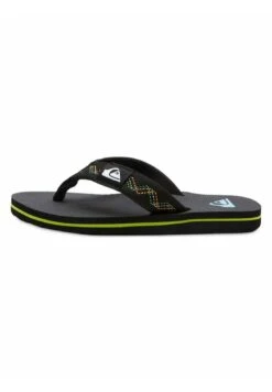Quiksilver Molokai Stitchy - Teenslippers - Black/Black/Green